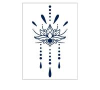 5 Pièces D'Autocollants De Tatouage À Base De Plantes, Imperméables Et Résistants À La Sueur, Tatouages Simulés De Longue Durée, Autocollants De Tatouage De Jus De Plantes