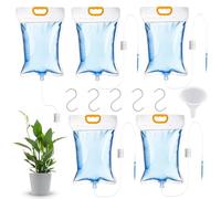 5 pièces de 3,5 l Dispositif d'irrigation goutte à goutte pour plantes d'intérieur, Système d'arrosage automatique, Système d'irrigation des plantes avec interrupteur de commande réglable