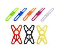 5 Pièces De Bandes De Silicone pour Vélo Et 3 Pièces De Bandes De Silicone pour Téléphone Portable, Accessoires De Vélo, Outils De Support De Guidon, Bandes Fixes Élastiques Multifonctions