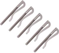 5 pièces de clips de plumes à billets durables, outil de bricolage pour porte-monnaie en cuir à deux plis, porte-monnaie, porte-cartes de crédit