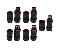 5 pièces de connecteur d’Aviation étanche, Prise et Douille électriques IP68, connecteur Industriel à sertissage par vis 380 V avec Joint en Caoutchouc pour éclairage extérieur, (L16-2)