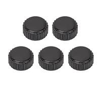5 pièces de couronnes de montre, accessoire de couronne de montre assorti, outil de réparation de montre en acier durable à trous plats stables avec finition noire, pour horlogers (trou plat de 7 mm)