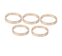 5 pièces de mousquetons Ronds en Alliage, Clips à Fermeture Rapide, Porte-clés en métal Durable avec Anneaux en O pour la Reliure de cahiers à Spirale Libres, Cartes en Papier, (60 mm à l'extérieur,