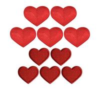 5 Pièces De Patchs À Paillettes D'Amour Et 5 Pièces De Patchs En Tissu D'Amour, Accessoires Vestimentaires, Patchs En Tissu Brodés, Patchs Brodés Thermocollants, Patchs Décoratifs, Etc.