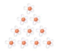 5 pièces de perles colorées en forme de fleur claire pour la fabrication de bijoux à faire soi-même, perle d ' espacement de fleur claire unique pour la fabrication de bracelets et de colliers