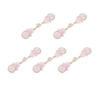 5 Pièces De Perles Florales Faites À La Main, Fermeture Bouton Chinois, Attaches Couture Décoratives Pour Robe Mariée, Vêtement, Pierre Coudre, Jambe Gourde