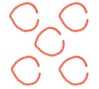 5 pièces de perles rondes en pierre naturelle rouge de 8 mm, fournitures de fabrication de bijoux pour bracelets et colliers DIY, perles de bricolage lisses et agréables au