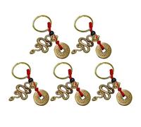 5 Pièces De Porte-Clés Élément Serpent, Porte-Clés De Personnalité Créative, Porte-Clés en Métal, Porte-Clés Cadeau, Porte-Clés Animal