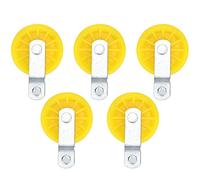 5 pièces de poulie fixe automatique en métal de grande taille pour la ligne d’eau, équipement d’élevage pour ferme d’élevage et poulailler, avec roue en plastique durable et