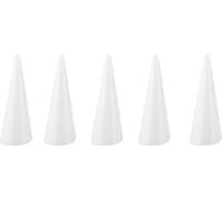 5 pièces de présentoir individuel pour doigt Porte-anneaux de vitrine Présentoir de bijoux Anneaux Organisateur (Blanc)