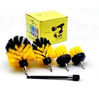 5 pièces de Tailles différentes de Nettoyage Fournitures perceuse Brosse kit de Fixation avec rallonge de 15,2 cm d'alimentation à récurer/Brosse WC/Salle de Bain Douche à récurer Cleaner
