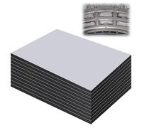 5 Pièces de Tapis Isolant Pour Voiture, Tapis Insonorisant 25 X 18 cm, Tapis d’Isolation Acoustique, Tapis Isolant en Plaques d'Aluminium Butyle, Tapis D’Isolation Acoustique, pour Étanche Lgnifuge