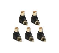 5 pièces de type L pour coude à angle droit RCA pour 70 x 60 x 30 mm 5 pièces de type L Installation facile sans aucune complication pour lecteurs DVD bon pour améliorer votre configuration audio