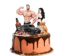 5 Pièces Décoration Gateau, Happy Birthday Decoration Gateau, Décoration Anniversaire, Toppers de Gâteau, Topper à Gâteau D’insert Diy, Convient pour les Fêtes de Garçons et de Fille