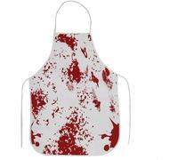 5 Pièces Deguisement Halloween Homme Horreur, Ensanglanté Costume Halloween Adulte avec Tablier Boucher Faux Couteau Masque Petit Couteau Bandeau pour Adultes Cosplay Déguisement Soirée Déguisée