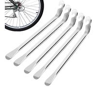 5 Pièces Demonte Pneu Velo Métal, Levier Démonte-Pneu en Acier au Carbone Outil de Remplacement de Pneu de Vélo Réparation de Pneu Pour Changer les Chambres à Air de Pneus de Vélo per Biciclette