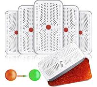 5 Pièces Déshumidificateur Déshydratant de Gel de Silice Indiquant Bidons Déshydratants Orange Absorbants Réutilisables Boîte de Perles Vert Orange pour Voiture, Placard, Armoire, Sac