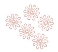 5 Pièces Dessous de Verre Fleur Créatif en PVC, Isolant Thermique