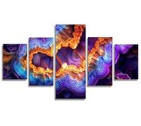 5 Pièces Diamond Painting Adulte Abstrait, Rêve 5D Peinture Diamant Painting Activite Creative Adulte Diamond-painting Numero D'art Strass Kit Broderie pour Decoration Maison Murale 125x60cm, Model33