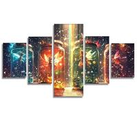 5 Pièces Diamond Painting Adulte Elfes, Magie 5D Peinture Diamant Painting Activite Creative Adulte, DIY Diamond-painting Numero D'art Strass Kit Broderie pour Decoration Maison Murale 50x30cm,Model18