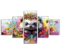 5 Pièces Diamond Painting Adulte Hérisson, Animal 5D Peinture Diamant Painting Activite Creative Adulte, DIY Diamond-painting Numero D'art Strass Kit Broderie pour Decoration Maison 150x80cm, Model15