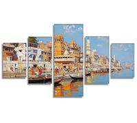 5 Pièces Diamond Painting Adulte Voilier, Paysage 5D Peinture Diamant Painting Activite Creative Adulte, DIY Diamond-painting Numero D'art Strass Kit Broderie pour Decoration Maison 100x50cm, Model24