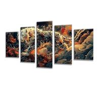 5 Pièces Diamond Painting Animal Léopard Diamond Painting Adulte, DIY Full Drill Loisirs Créatifs Broderie Diamant Kit, Broderie Diamant Grand pour Décoration Maison Cadeau Femme 225x135cm q-529