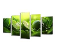 5 Pièces Diamond Painting Fruit Citron Diamond Painting Adulte, DIY Full Drill Loisirs Créatifs Broderie Diamant Kit, Broderie Diamant Grand Art pour Décoration Maison Cadeau Femme 225x135cm q-548
