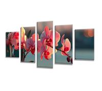 5 Pièces Diamond Painting Usine Fleur Diamond Painting Adulte, DIY Full Drill Loisirs Créatifs Broderie Diamant Kit, Broderie Diamant Grand Art pour Décoration Maison Cadeau Femme 225x135cm q-559