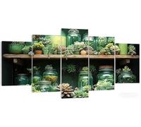 5 Pièces Diamond Painting Usine, Grande Peinture Diamant Fleurs, 5D Bricolage Kit Broderie Loisirs Créatifs Adultes, XXL Puzzle Strass Mosaïque, Point de Croix pour Murale Décor 50x30cm W5-574