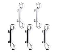 5 Pièces Double Extrémité Boulon Snaps Kit, Double Boulon Extrémité Clip, Crochet Boulon Snap, Crochet Durable Printemps Boucle, pour l'alpinisme Escalade Parachutisme Parapente Activité de Plein Air