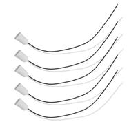 5 Pièces Douille D’ampoule E12 avec Cordon, Blanc, à Visser | Plastique, Style Rétro Moderne Minimaliste, Remplacement Rapide, pour E12 et Assemblages Lumineux Temporaires