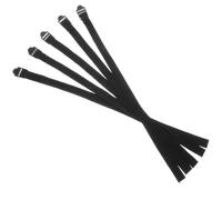 5 Pièces Dragonne de Bâton de Ski Noir en Tissu | Organisation des Bâtons, Protection les Rayures, Maintien Fiable, Usage Extérieur, pour Skieurs