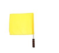 5 pièces drapeau à main d'arbitre de sport d'entraînement d'athlétisme officiel d'informateur Performance pour Football(Yellow)