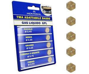 5 Pièces du Kit Injecteur 7MB Methane pour Plaque de Cuisson Gaz et Four a Gaz Buse CNG pour Indesit Garantie de 10 Ans - Monteral