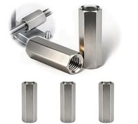 5 Pièces Écrou Long Hexagonal M8x30 mm, Manchons Filetés en Acier Inoxydable,Écrou de Couplage,Douille de Rallonge,Écrous de Tige Longue,Filetage Métrique Intérieur Droit Droite pour L'industrie