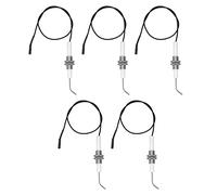 5 Pièces électrode D'allumage par étincelle en Céramique M10 Fil De Prise en Céramique 30 CM électrode Filetée pour Allumeur Piézo-électrique à Bouton-Poussoir
