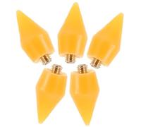 5 Pièces Embout en Cire de Rechange pour Nail Art, Jaune, Strass | Pointe du Stylo Foret, Forte Adhérence, Prise Ferme, Usage Simple, sans Outil Supplémentaire, Projets Créatifs