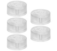5 Pièces Embouts de Pédale de Guitare en Plastique Noir Mat | Couvre-ongles pour Footswitch, Finition Noire Non Réfléchissante, Contrôle Amélioré, des Déclenchements Accidentels