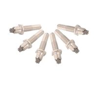 5 pièces Embouts Métalliques en Acier Tungstène à Interface hexagonale | Surface Antidérapante Stable, Compatible Bâtons Hexagonaux, pour Randonnée Longue Distance et Hiver