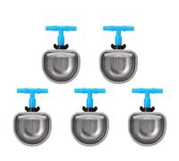 5 pièces en Acier Inoxydable Automatique Lapin Abreuvoir Mamelon Bol à Boire Abreuvoir Ferme Accessoire Durable antirouille Anti-Morsure Facile à Installer pour l'alimentation du (Petit té Monobloc