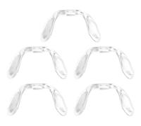 5 Pièces En Forme De U Lunettes Plaquettes De Nez Pont En Plastique Antidérapant Doux Lunettes Support De Nez Enfichable Chambre À Air Retenue Sangle Pièces Ensemble Pour Lunettes Lunettes De