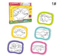 5 Pièces/Ensemble Cartes De Peinture À L'Eau Réutilisables Magiques Pour Enfants, Livre De Dessin, Jouet Puzzle Éducatif