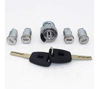 5 pièces ensemble complet cylindre de barillet de serrure de coffre de porte d'allumage/Fit pour Fiat Doblo Cargo Punto Panda avec clés CYLINDRE DE VERROUILLAGE