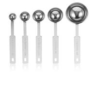 5 Pièces Ensemble de Cuillères Doseuses en Acier Inoxydable