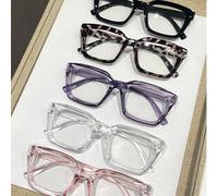 5 pièces Ensemble de lunettes transparentes multicolores classiques et intemporelles pour femmes, convient pour regarder la télévision, jouer, passer des appels téléphoniques, les activités extérieure