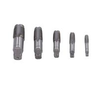 5 Pièces Ensemble de Robinets Tuyau NPT Outil Réparation Robinet Filetage Plomberie en Acier au Carbone avec Boîtier Plastique for Plombiers Mécaniciens Bricoleurs