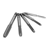 5 Pièces Ensemble de Tarauds à Filetage M3 M4 M5 M6 M8, Tarauds et Filières pour Réparation de Filetage et Création, Outils Ensemble de Foret, Taraud, Fraisage (Argent)
