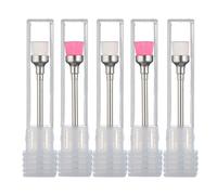 5 Pièces/Ensemble En Plastique Nail Art Foret Brosse De Nettoyage Électrique Polissage Meulage Cuticule Décapant Machine Outil De Nettoyage Accessoires