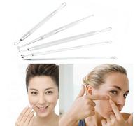 5 Pièces/Ensemble Haute Qualité Point Noir Bouton Blemish Comédon Acné Extracteur Dissolvant Acné Enlèvement Aiguilles Visage Soin De La Peau Trousse D'outils
